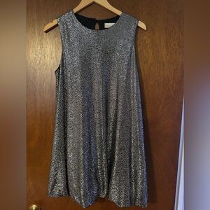 NWOT LIZARD THICKET Silver Bubble Dress
